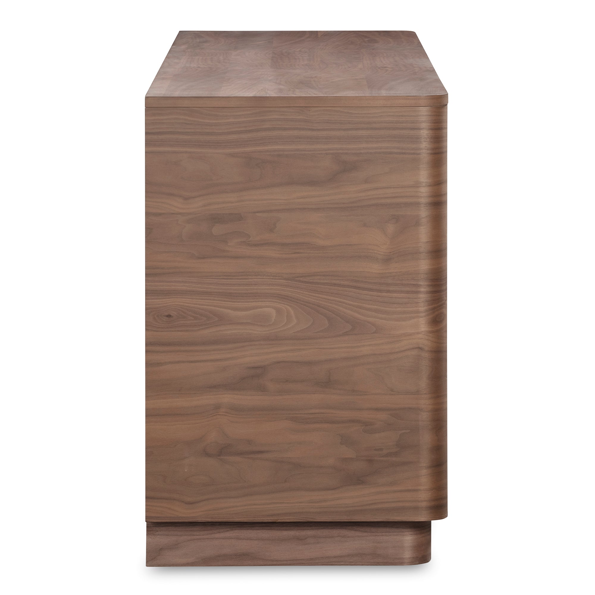 Moes Round Off Sideboard Walnut Brown YR-1008-03