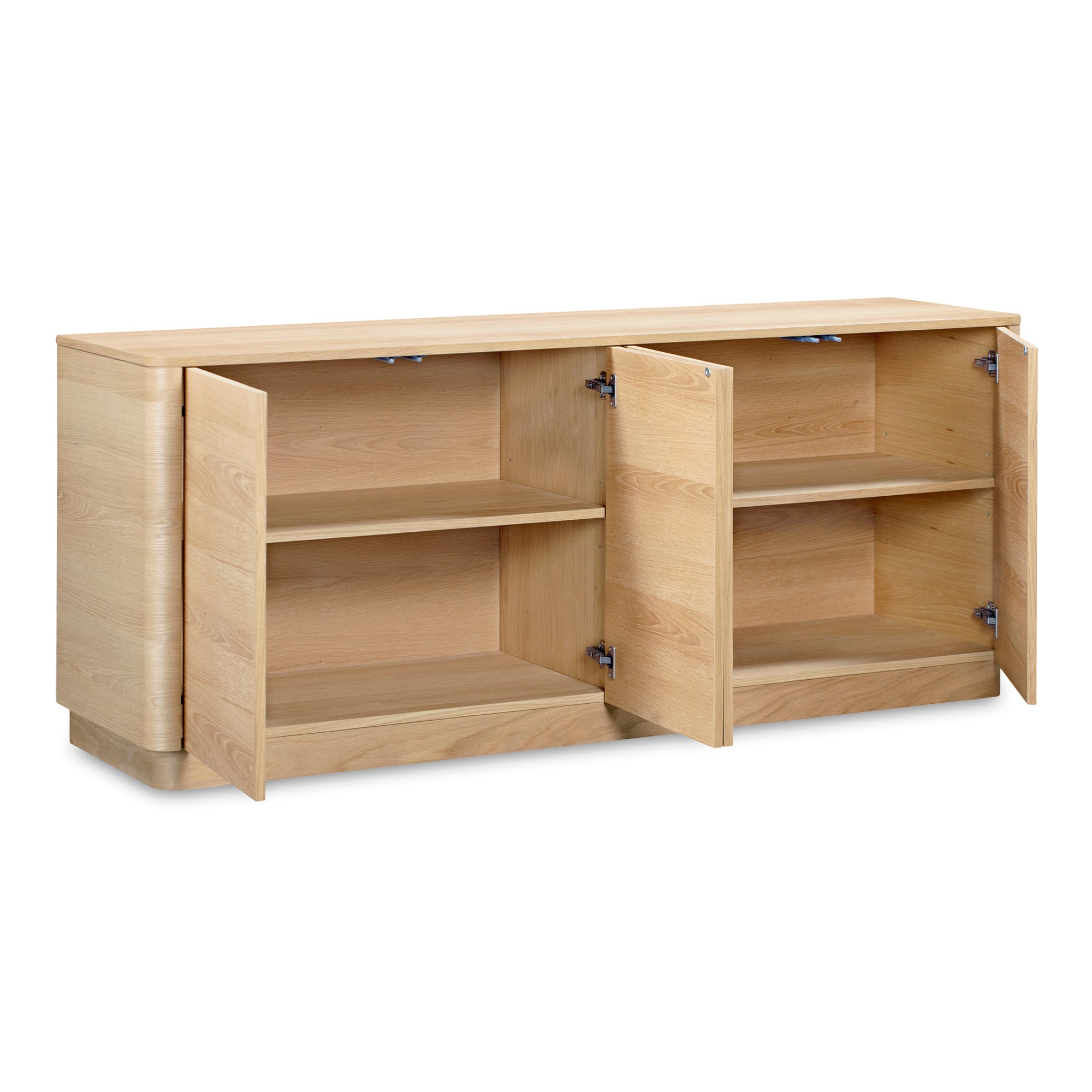Moes Round Off Sideboard Natural Oak YR-1008-24
