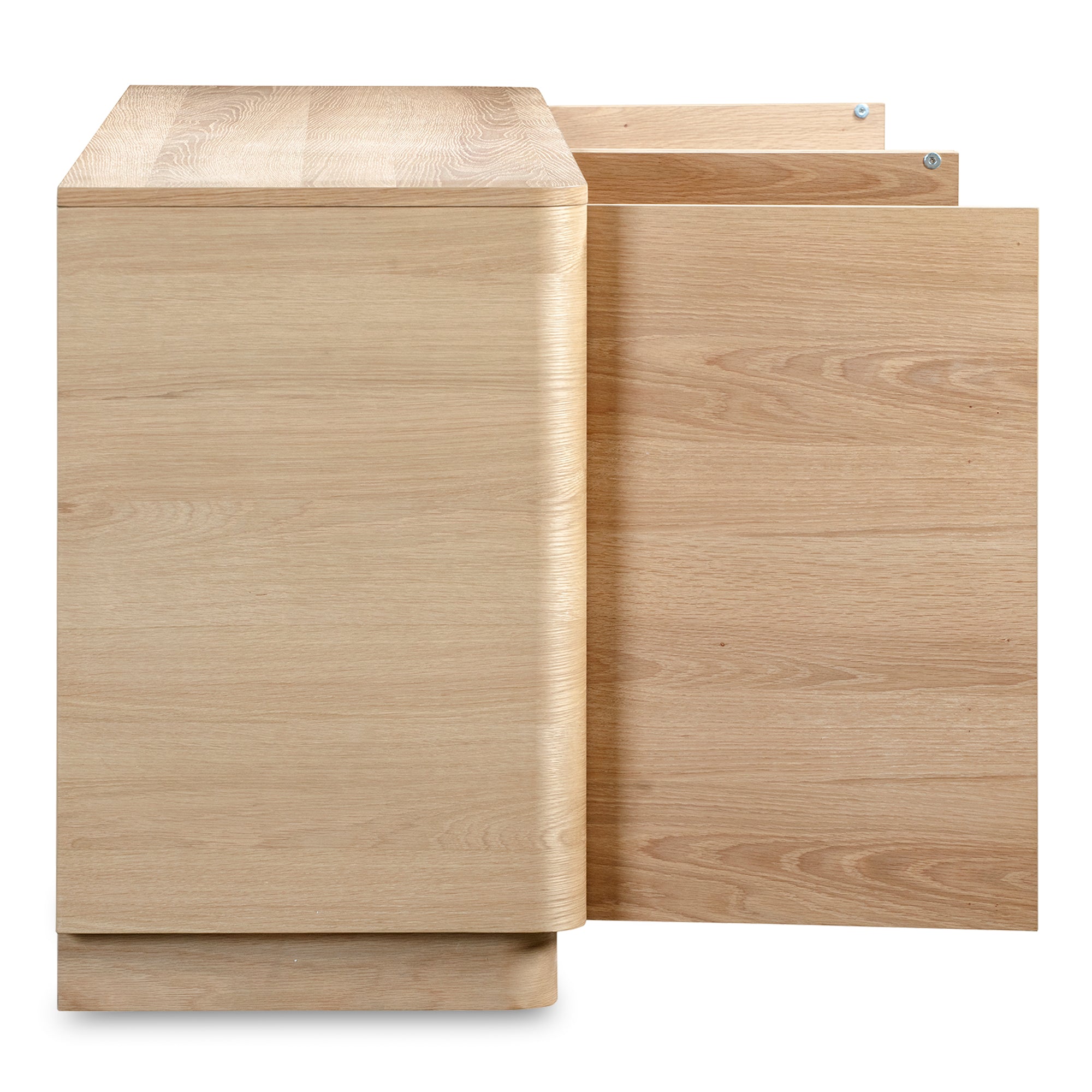 Moes Round Off Sideboard Natural Oak YR-1008-24