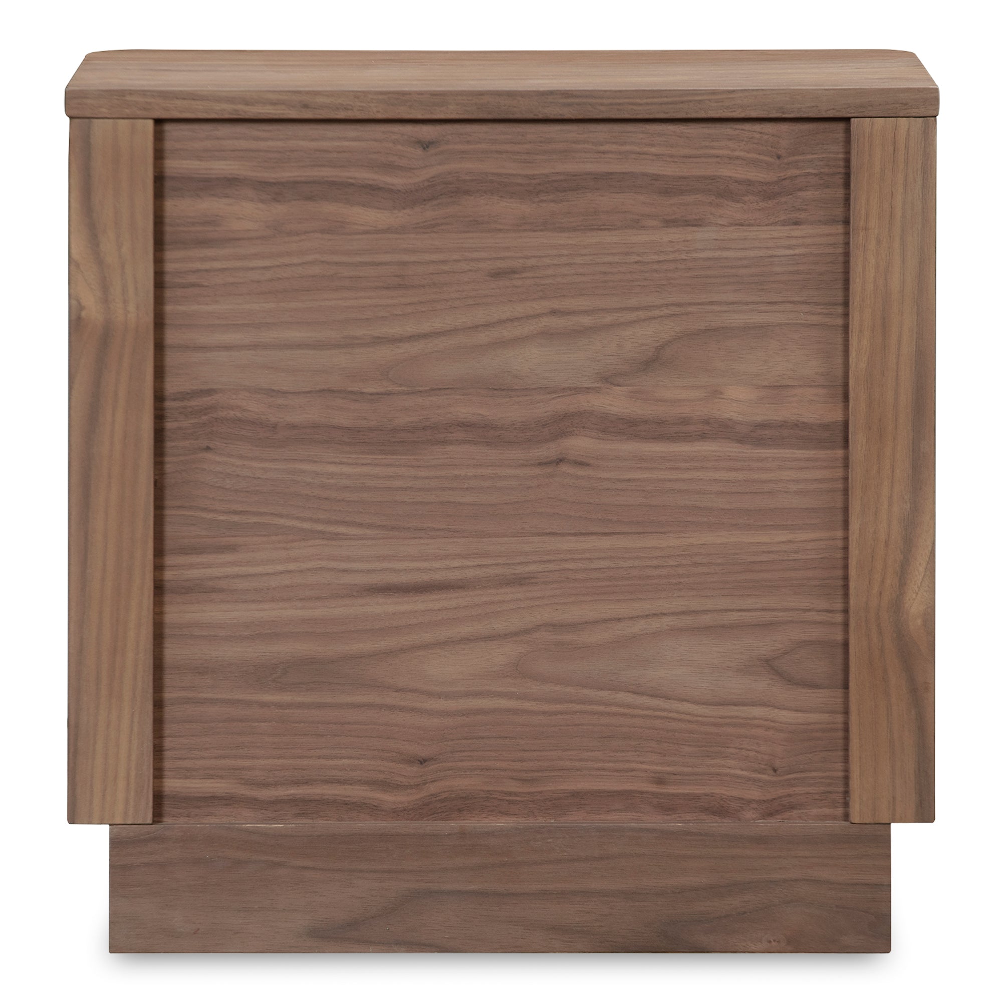 Moes Round Off Tall Nightstand Walnut Brown YR-1013-03