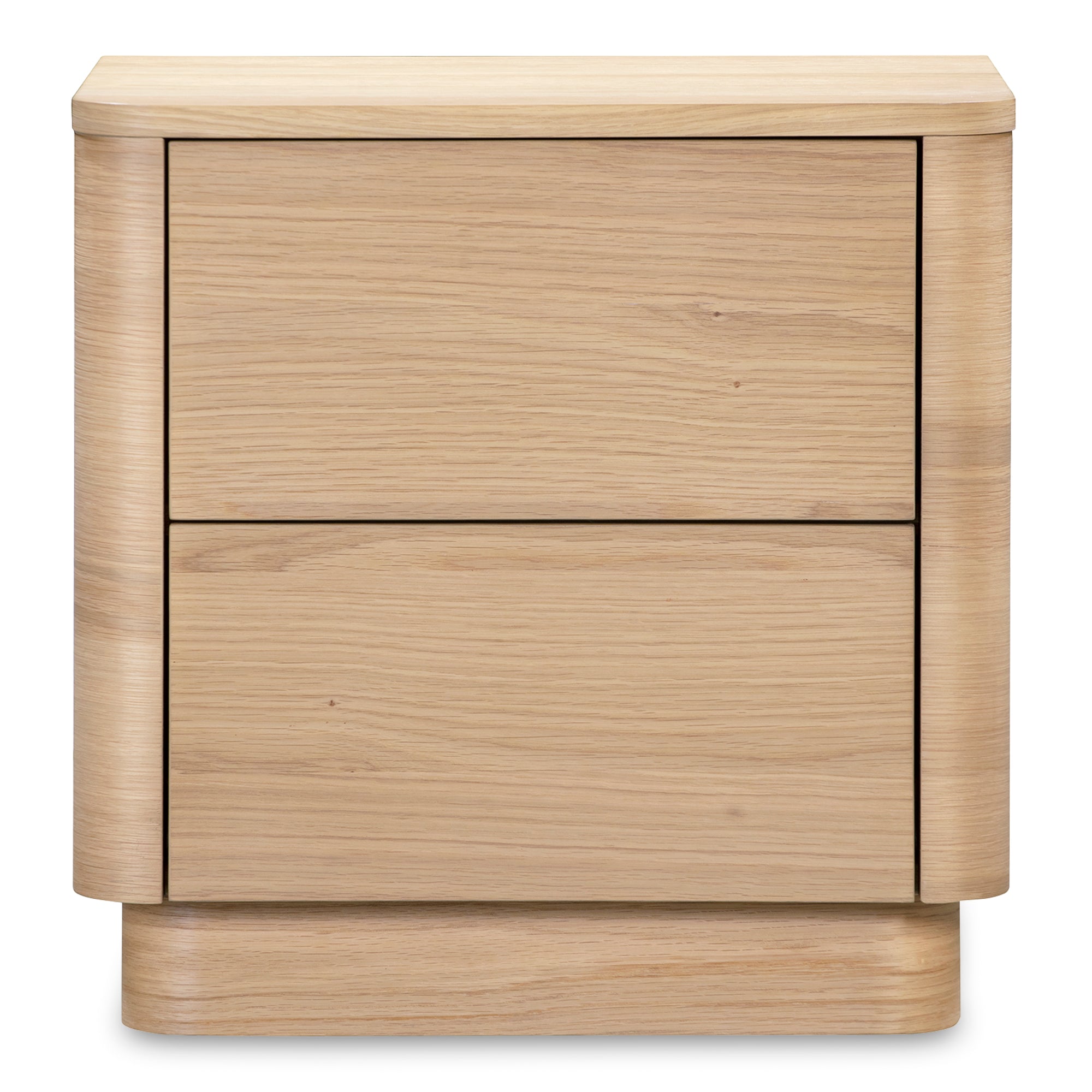 Moes Round Off Tall Nightstand Natural Oak YR-1013-24
