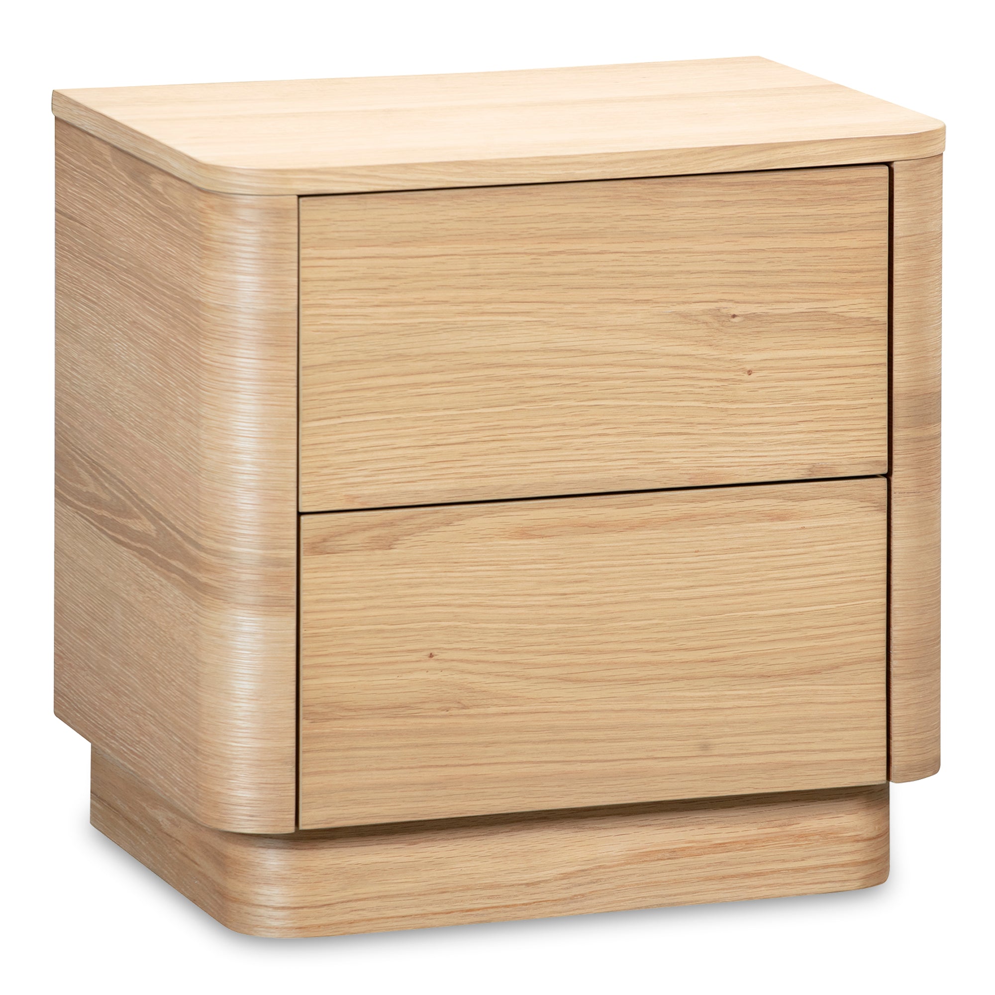 Moes Round Off Tall Nightstand Natural Oak YR-1013-24