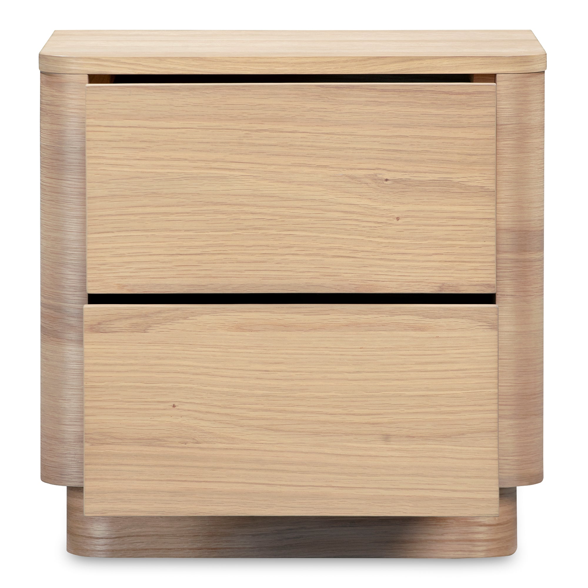 Moes Round Off Tall Nightstand Natural Oak YR-1013-24