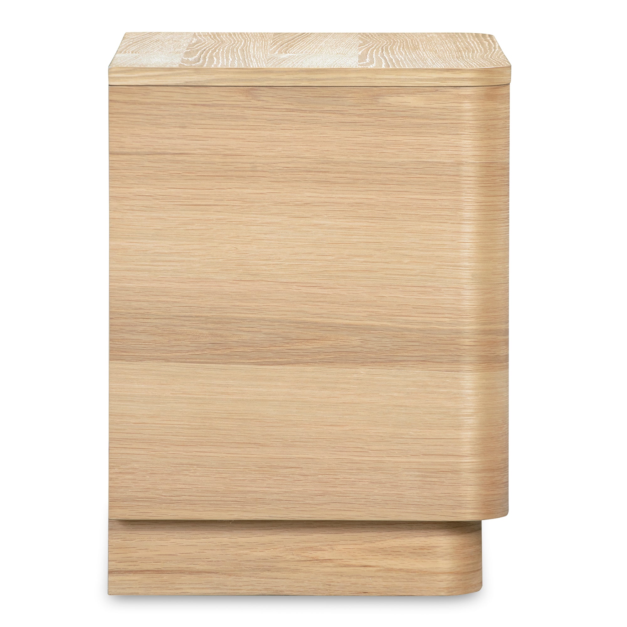 Moes Round Off Tall Nightstand Natural Oak YR-1013-24