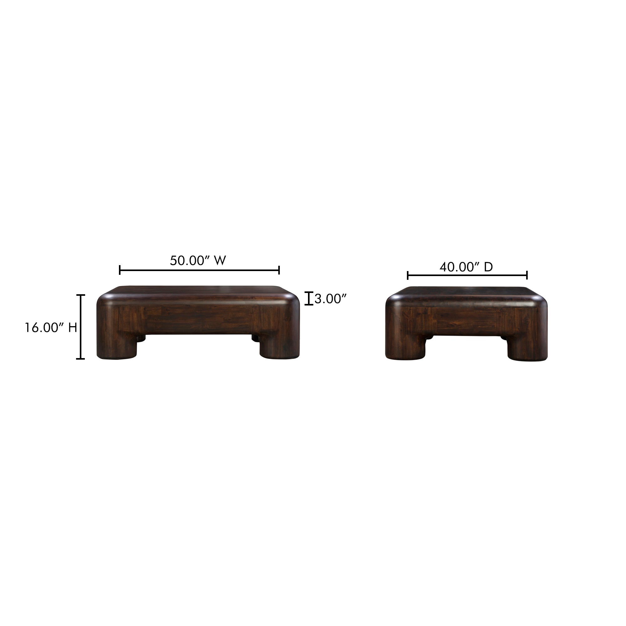 Moes Rowan Coffee Table Dark Brown YR-1014-20