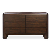 Moes Rowan 6 Drawer Dresser Dark Brown YR-1015-20