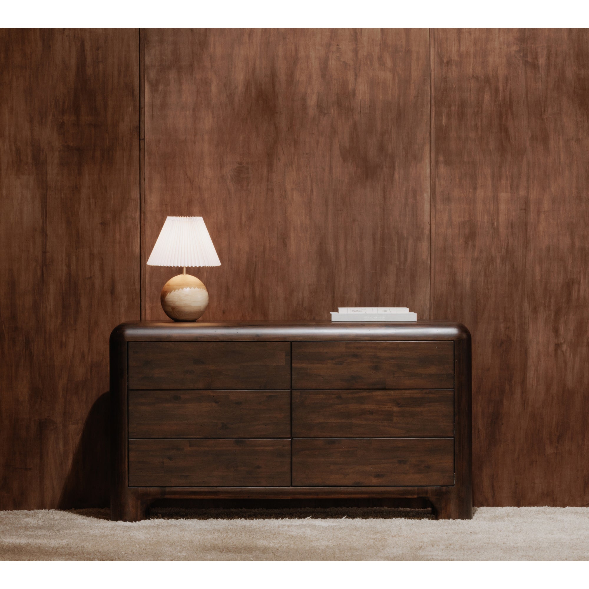 Moes Rowan 6 Drawer Dresser Dark Brown YR-1015-20
