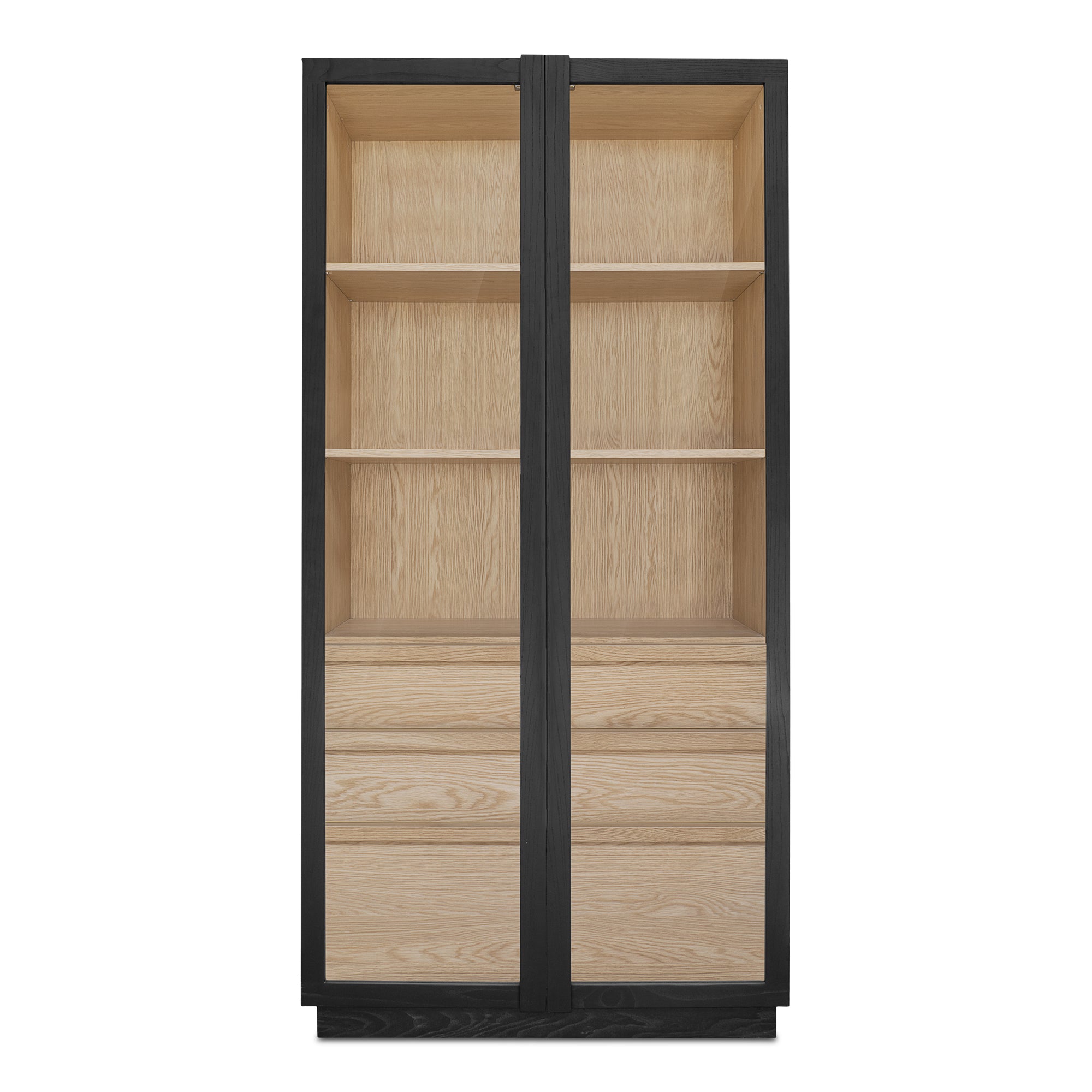 Moes Charlotte Tall Cabinet Black YR-1021-37