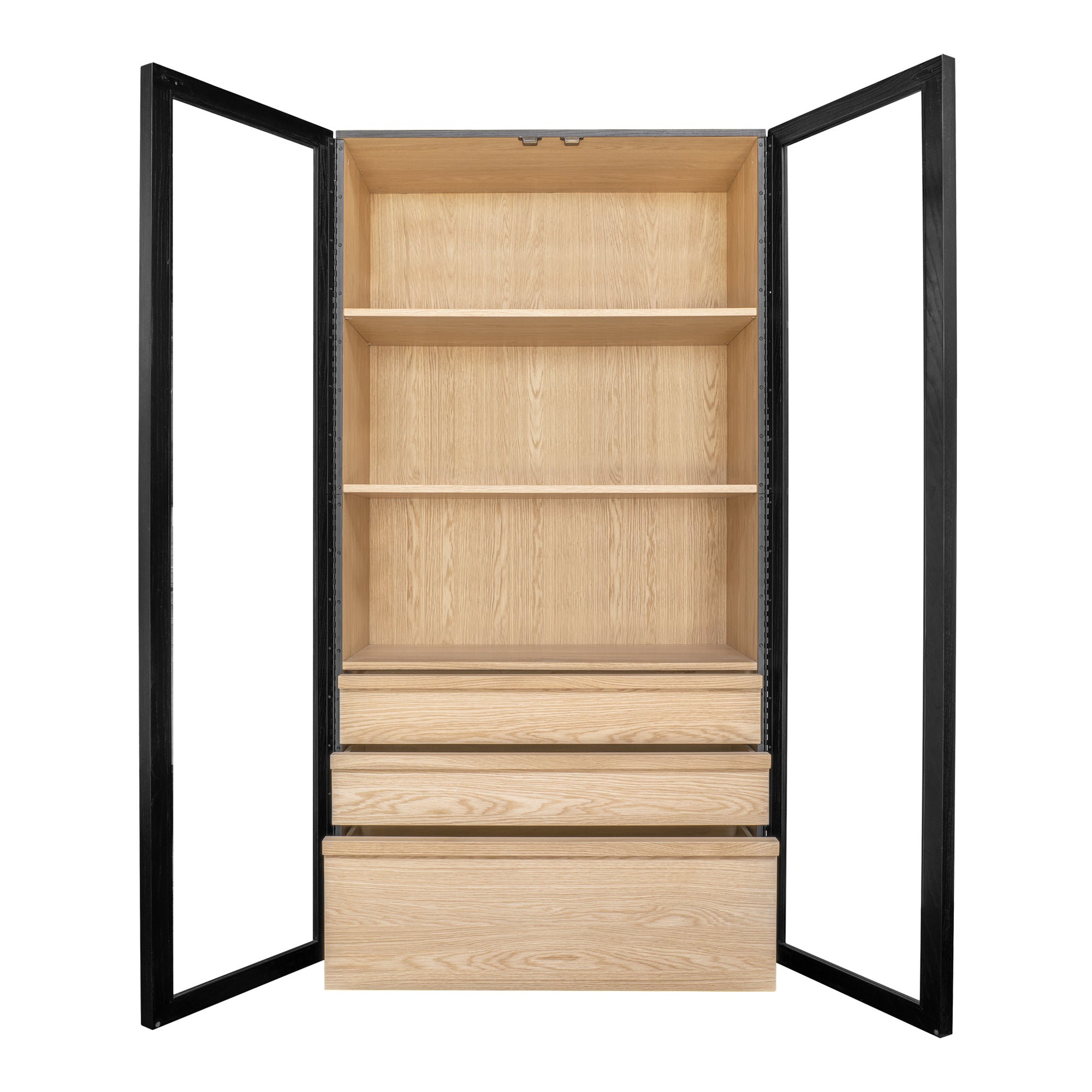 Moes Charlotte Tall Cabinet Black YR-1021-37