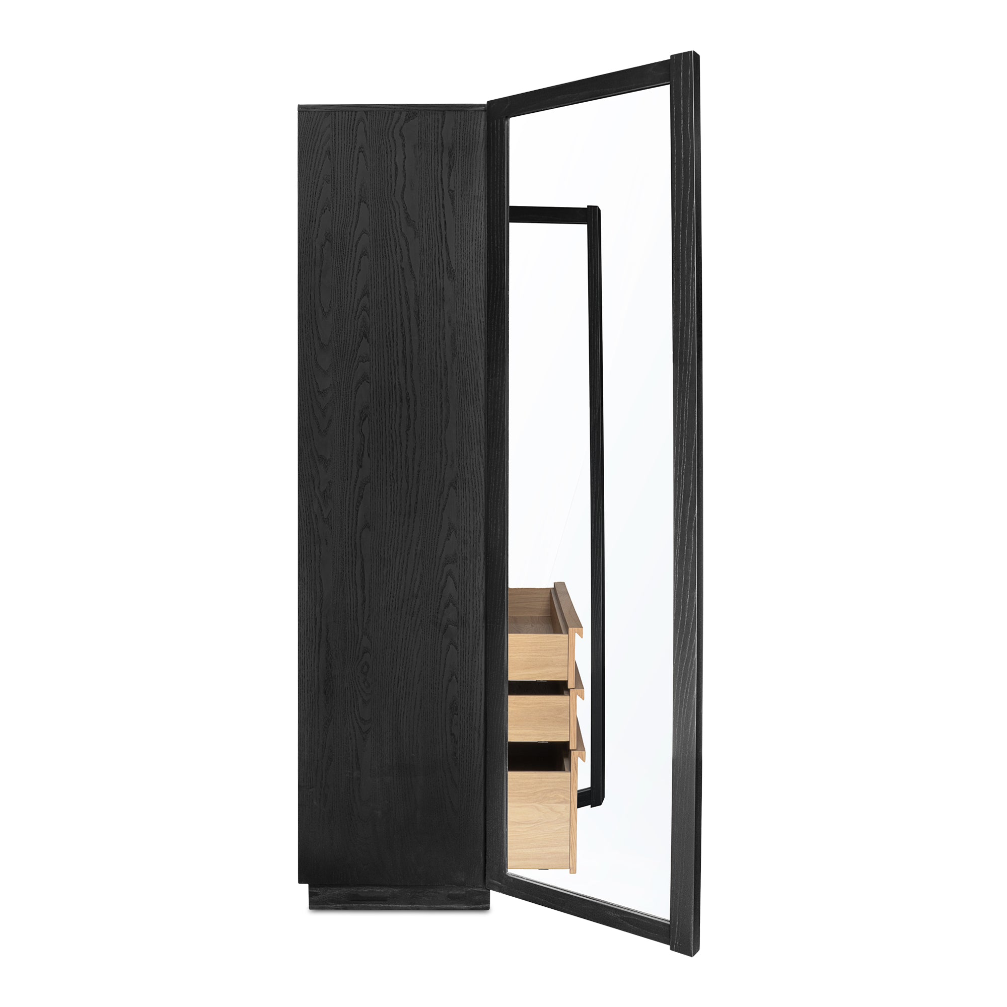 Moes Charlotte Tall Cabinet Black YR-1021-37