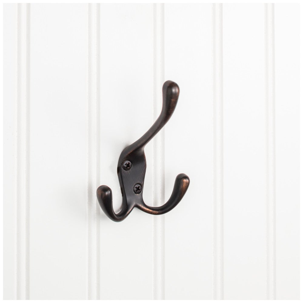 Hardware Resources 4" Large Triple Prong Wall Mounted Hook