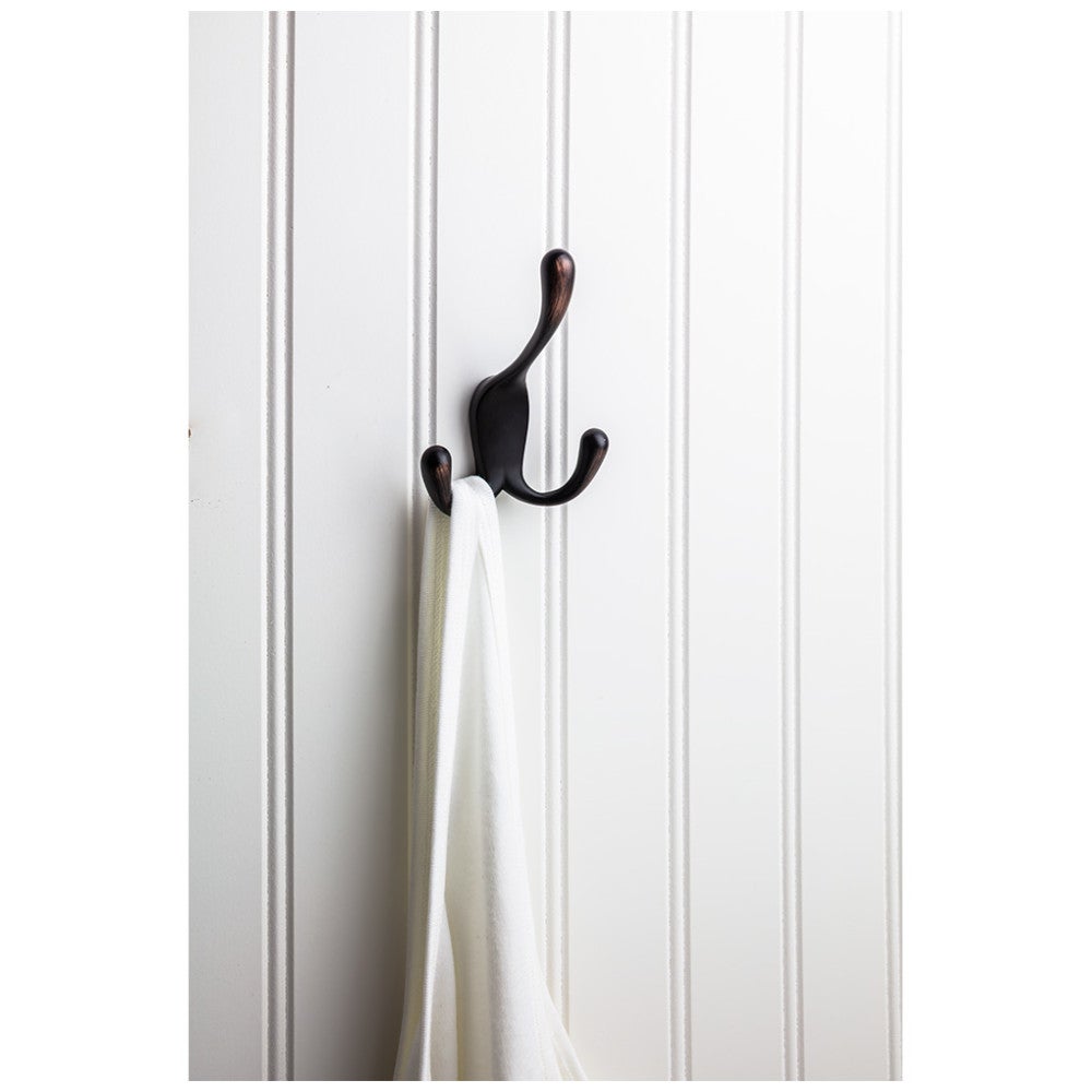 Hardware Resources 4" Large Concealed Triple Prong Wall Mounted Hook