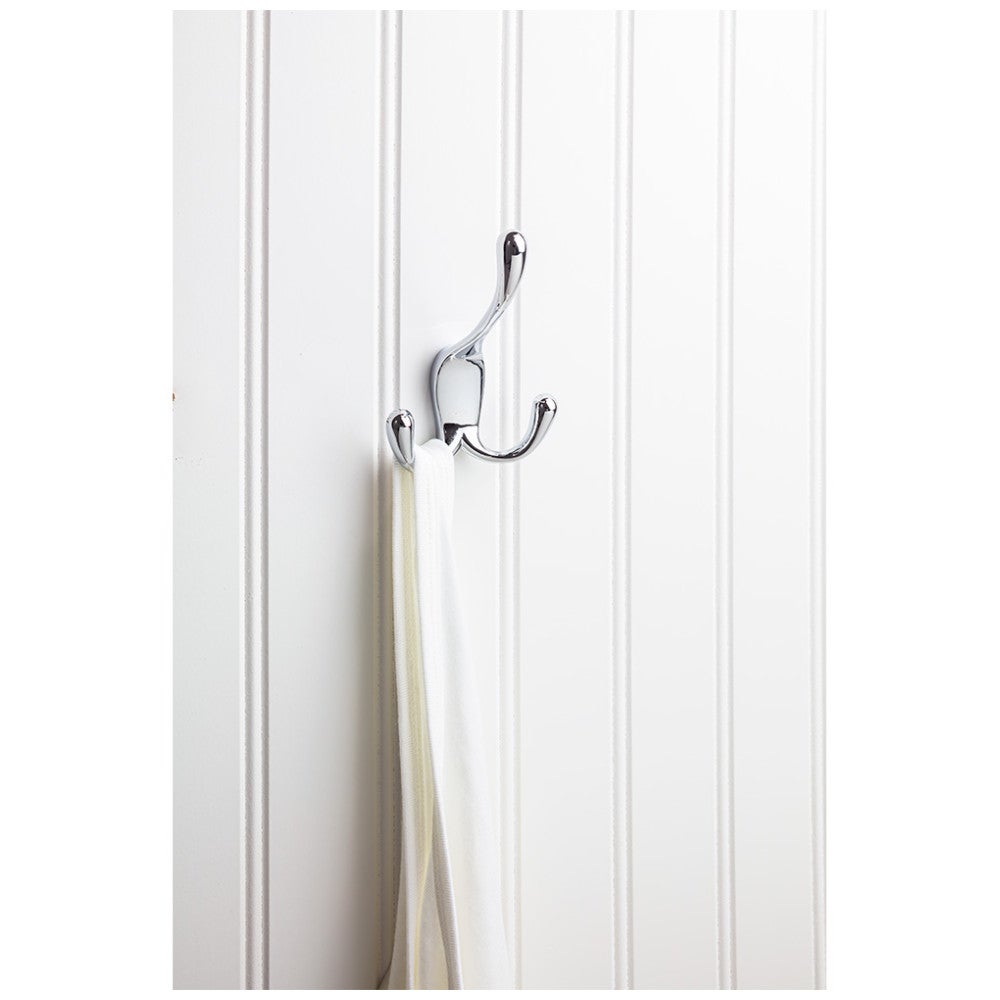 Hardware Resources 4" Large Concealed Triple Prong Wall Mounted Hook