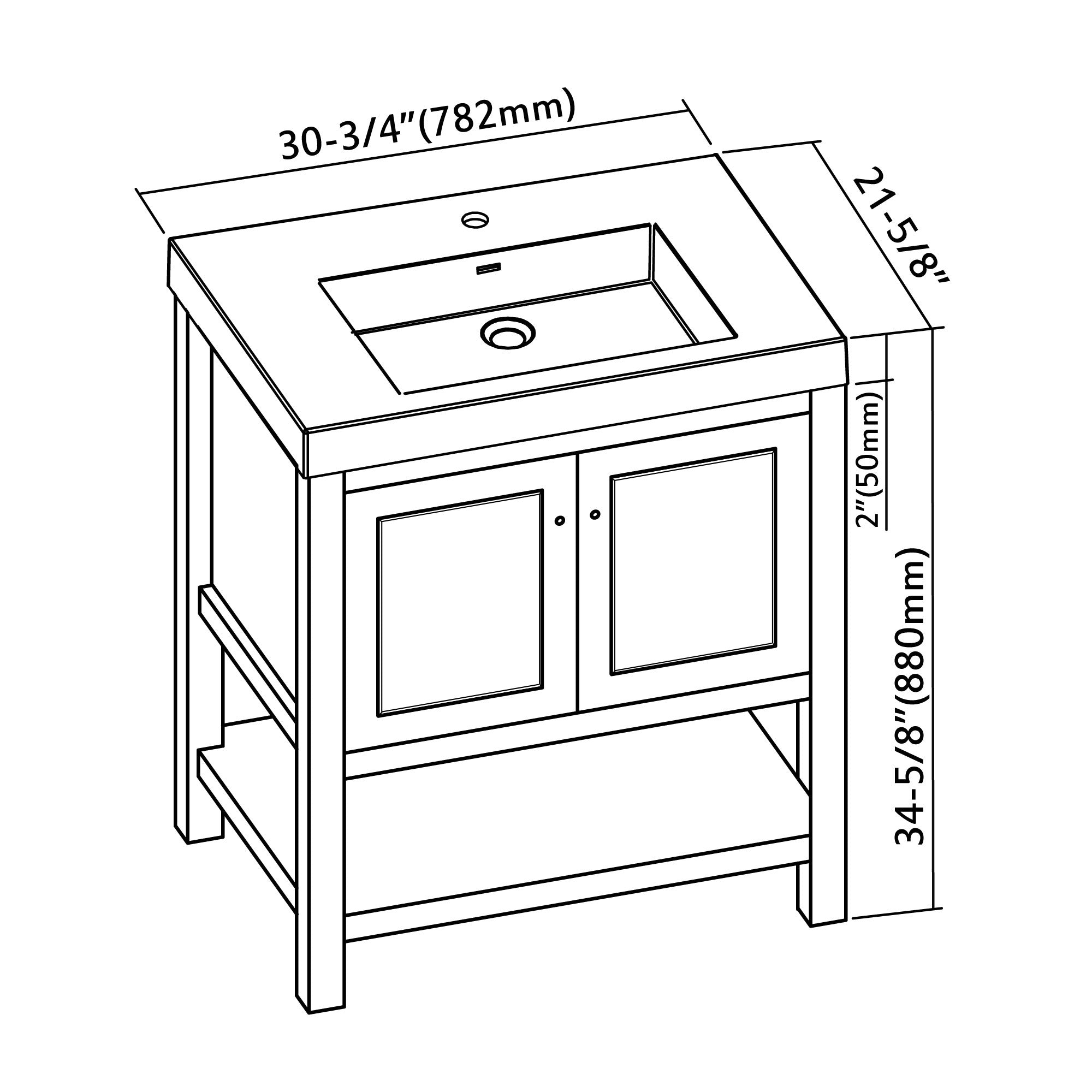 036 Series - 30 Inch Vanity