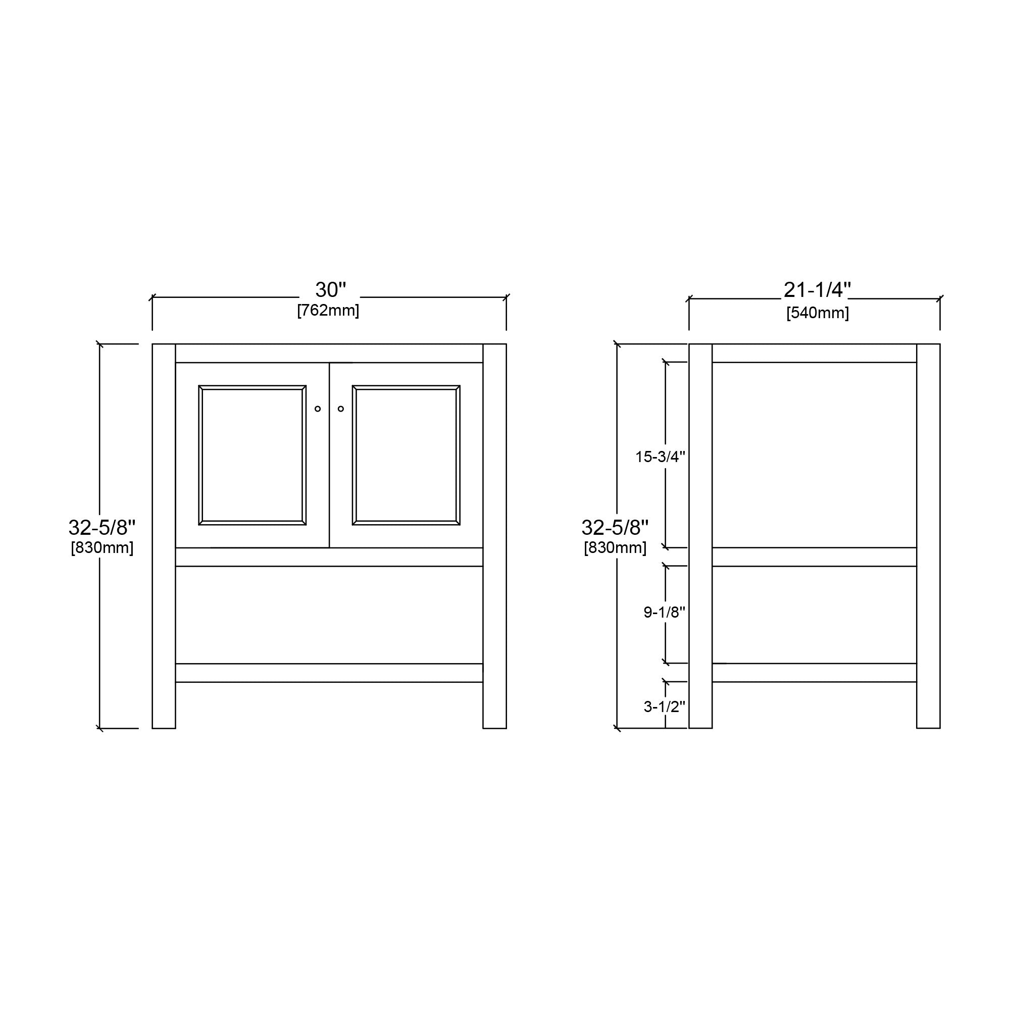 036 Series - 30 Inch Vanity