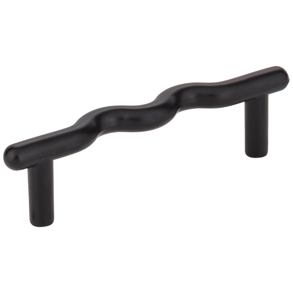 Hardware Resources 3" Center-to-Center Satin Nickel Wavy Verona Cabinet Pull