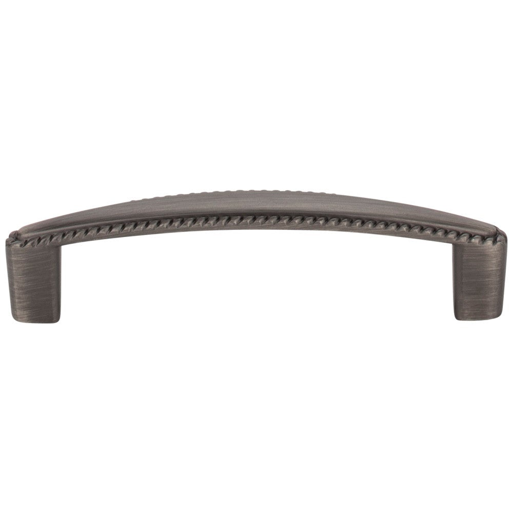 Hardware Resources 96 mm Center-to-Center Satin Nickel Rope Detailed Lindos Cabinet Pull