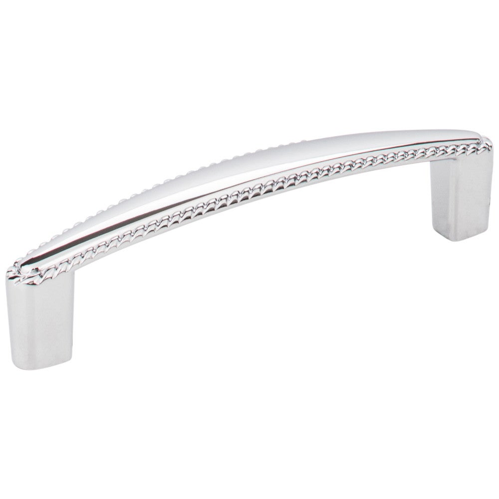 Hardware Resources 96 mm Center-to-Center Satin Nickel Rope Detailed Lindos Cabinet Pull
