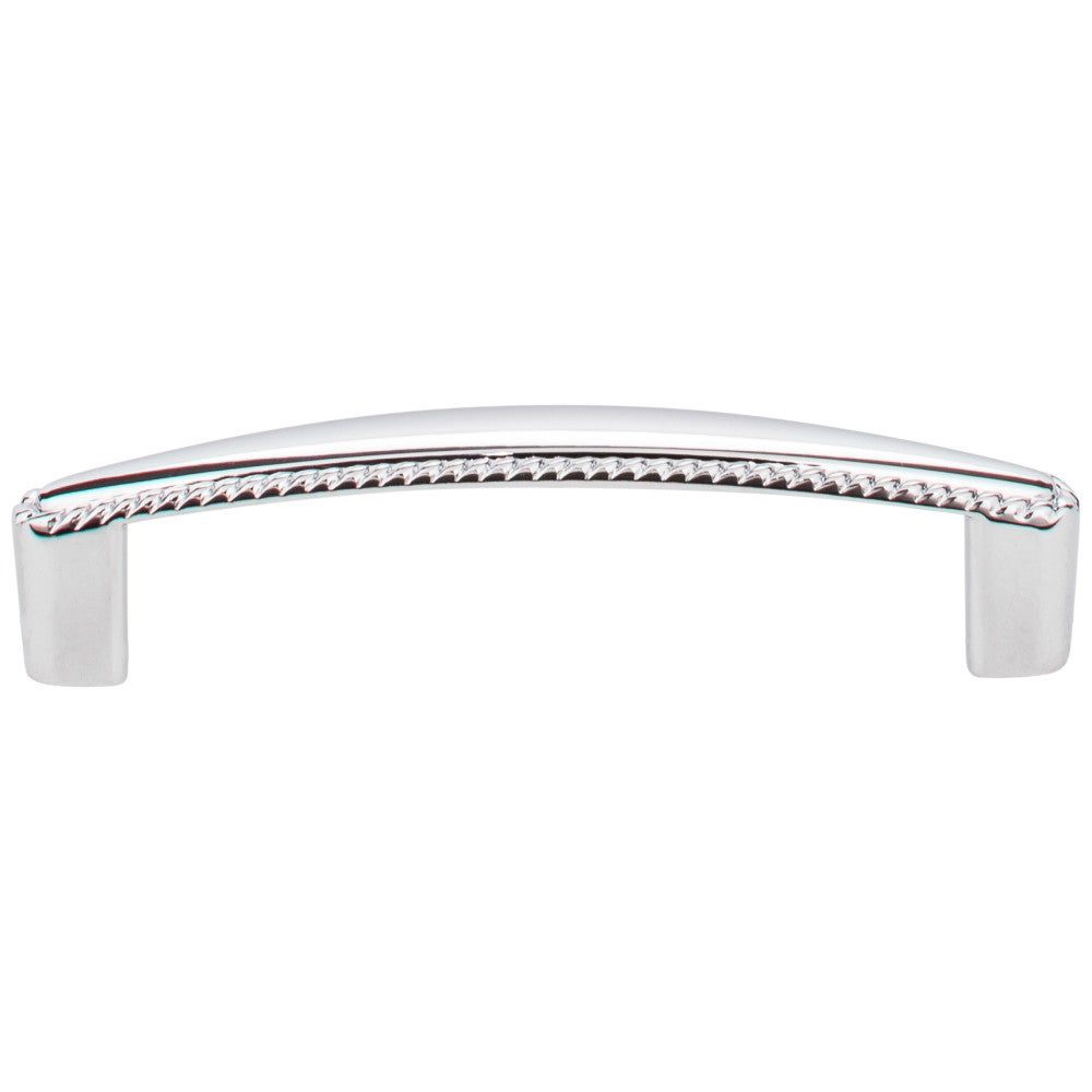 Hardware Resources 96 mm Center-to-Center Satin Nickel Rope Detailed Lindos Cabinet Pull
