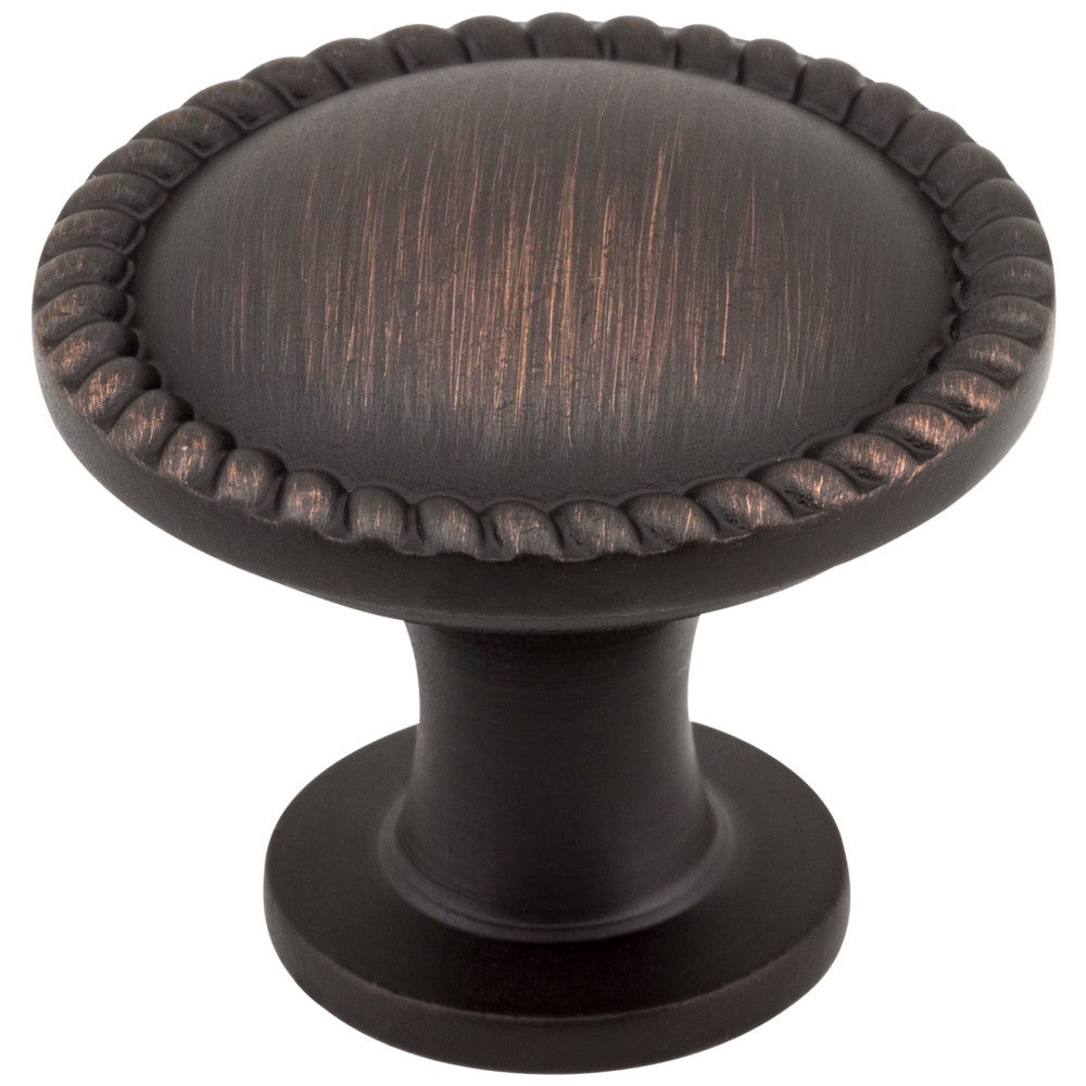 Hardware Resources 1-1/4" Diameter Satin Nickel Round Rope Detailed Lindos Cabinet Knob