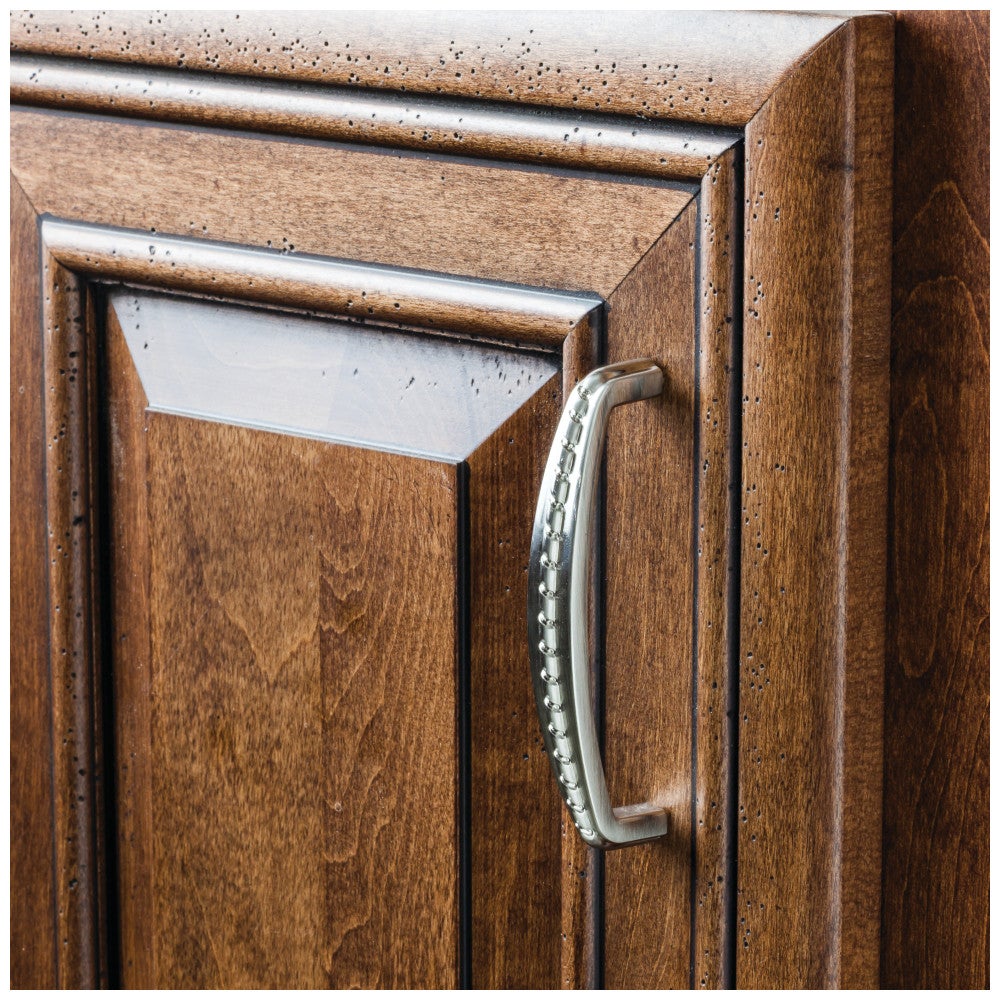 Hardware Resources 3" Center-to-Center Satin Nickel Rope Detailed Cypress Cabinet Pull