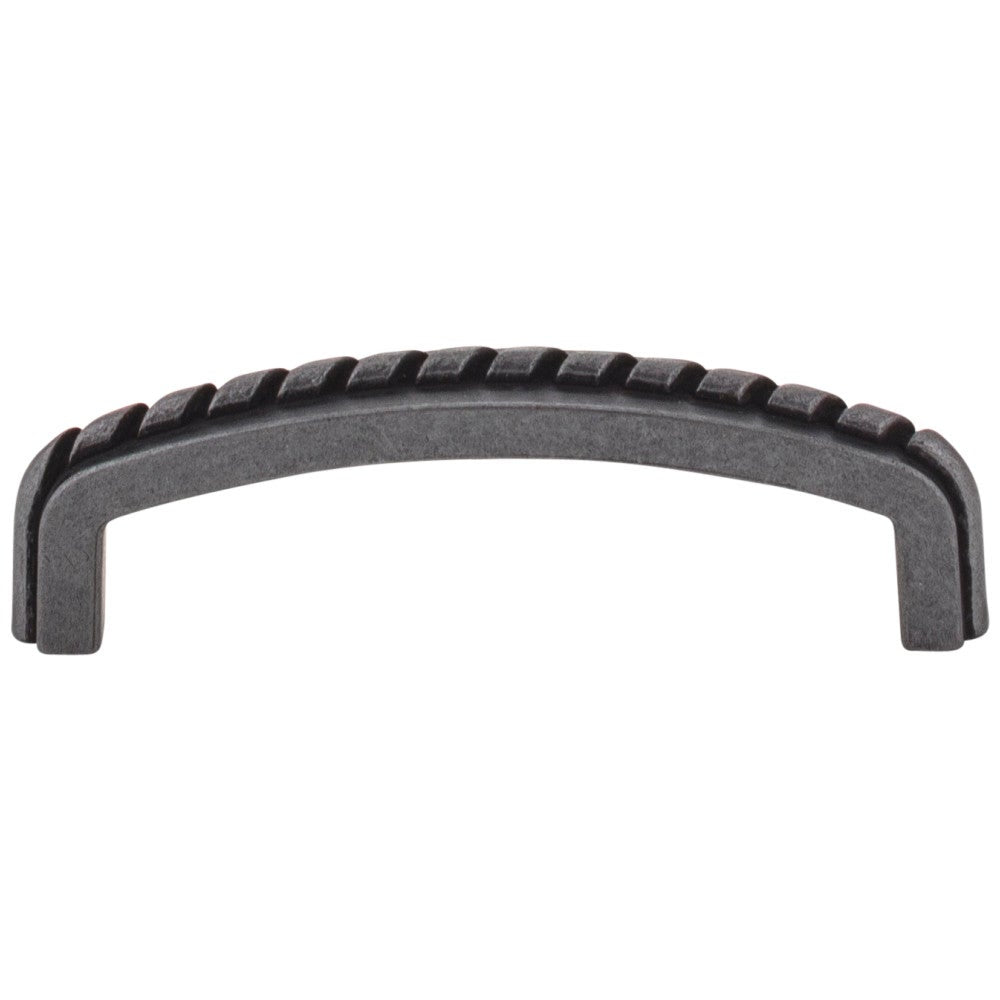 Hardware Resources 3" Center-to-Center Satin Nickel Rope Detailed Cypress Cabinet Pull