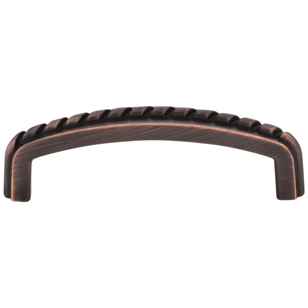 Hardware Resources 3" Center-to-Center Satin Nickel Rope Detailed Cypress Cabinet Pull