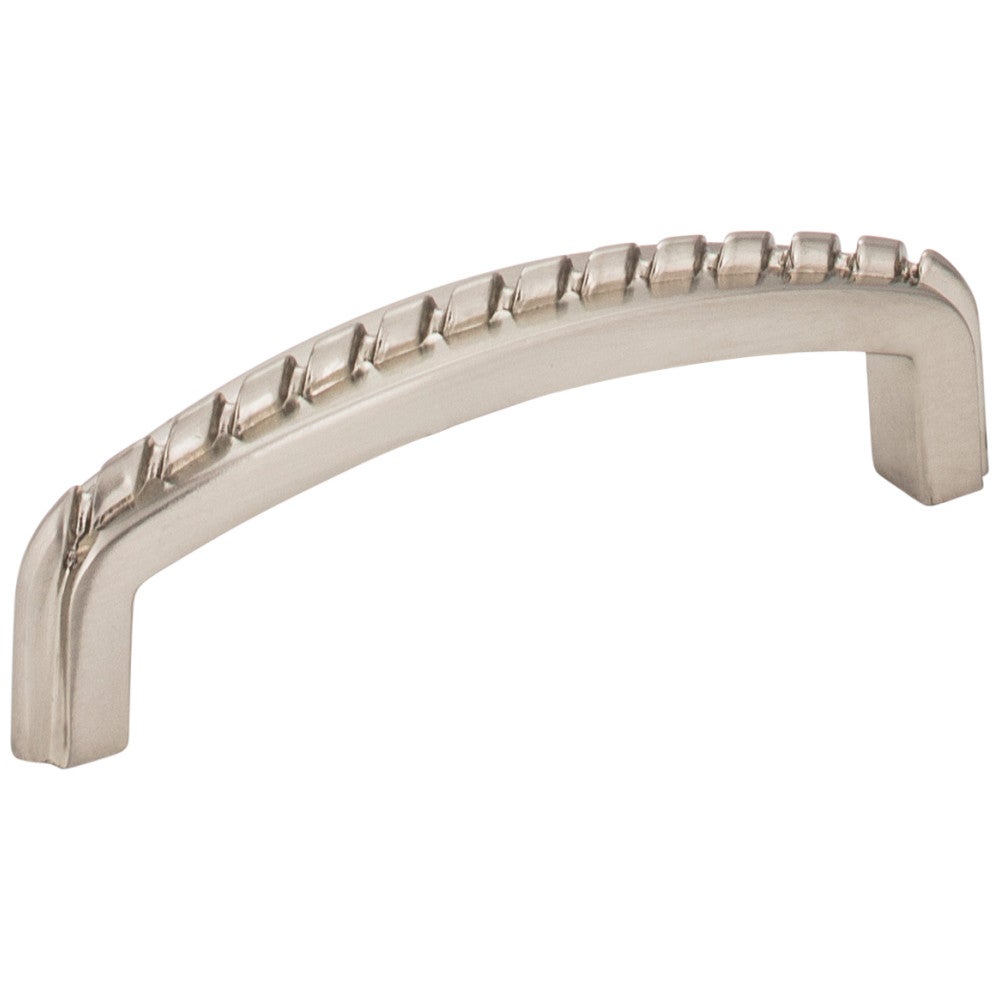 Hardware Resources 3" Center-to-Center Satin Nickel Rope Detailed Cypress Cabinet Pull