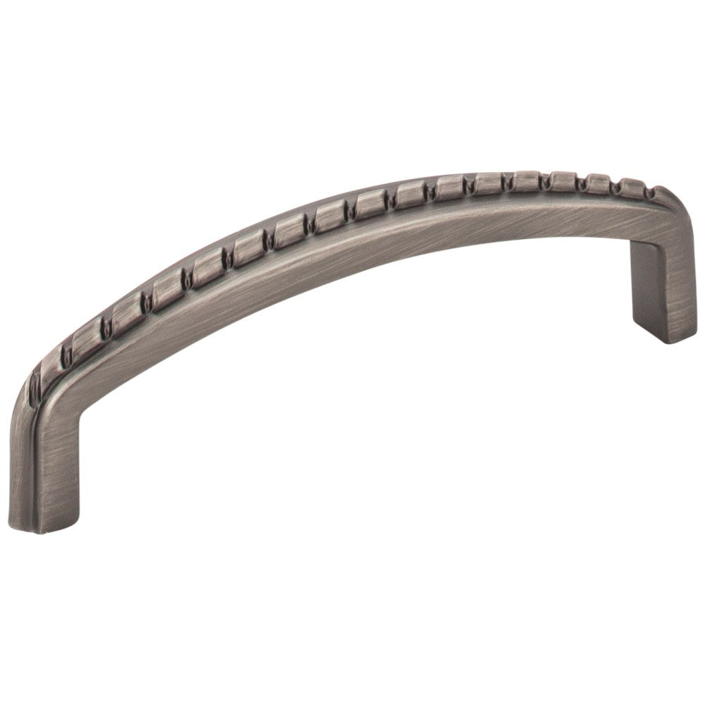 Hardware Resources 3" Center-to-Center Satin Nickel Rope Detailed Cypress Cabinet Pull