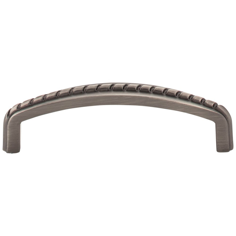 Hardware Resources 3" Center-to-Center Satin Nickel Rope Detailed Cypress Cabinet Pull