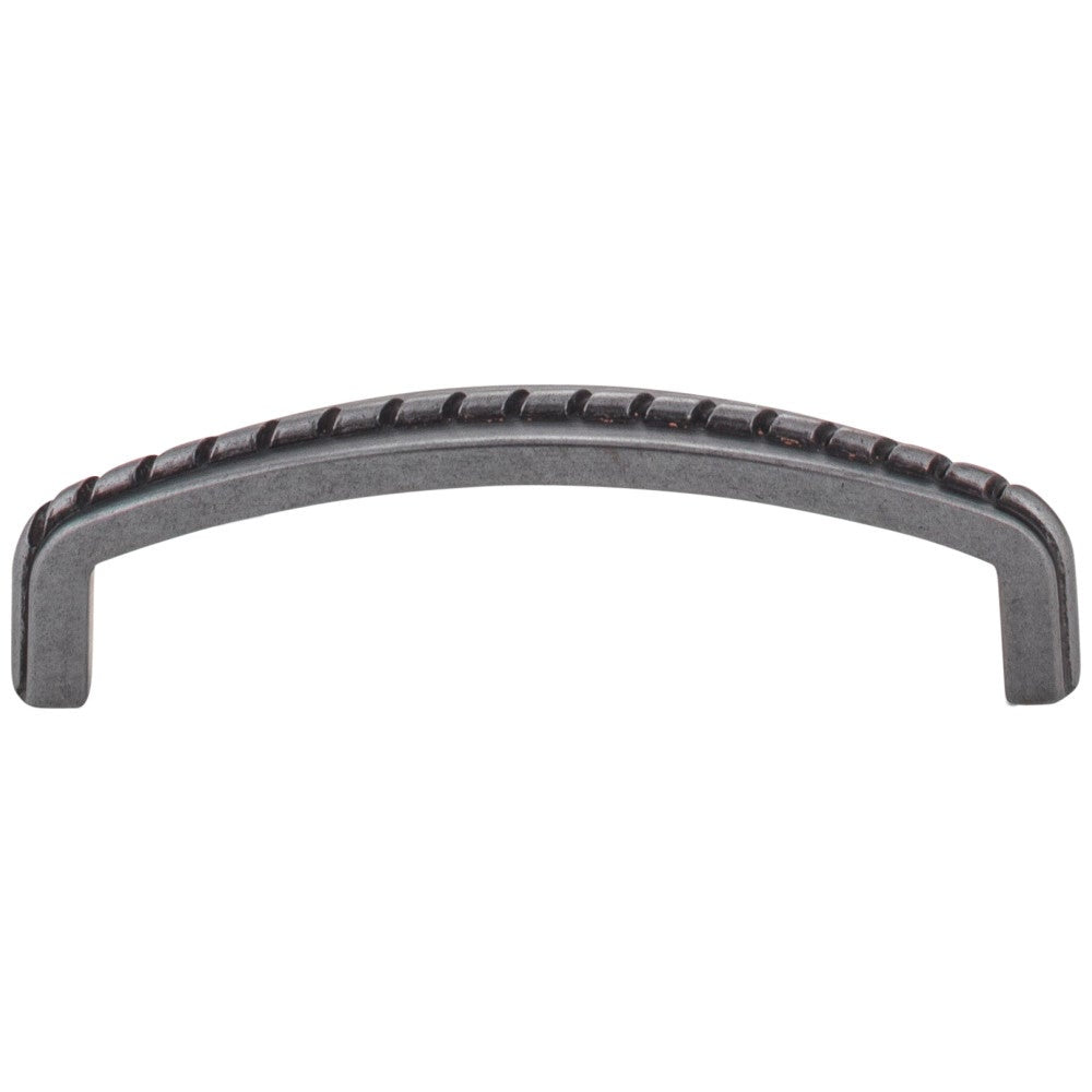 Hardware Resources 3" Center-to-Center Satin Nickel Rope Detailed Cypress Cabinet Pull