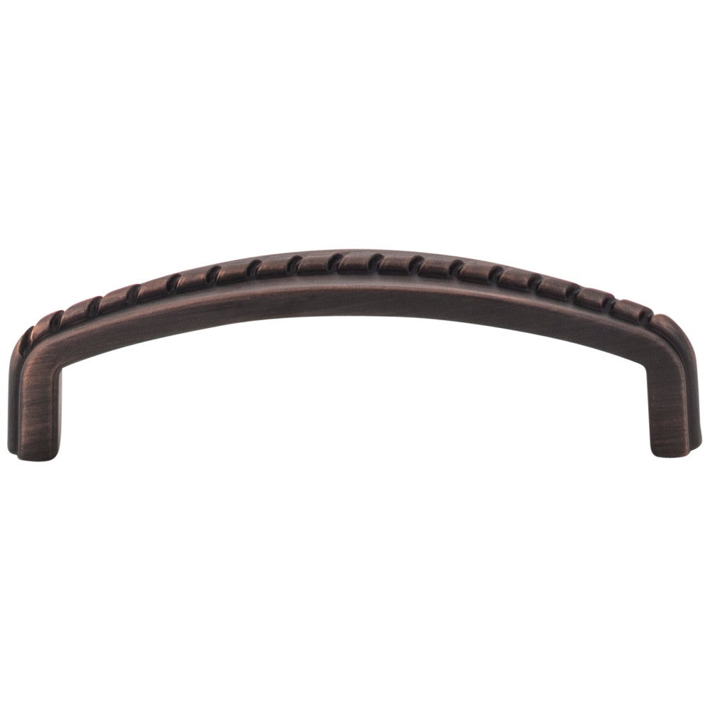 Hardware Resources 3" Center-to-Center Satin Nickel Rope Detailed Cypress Cabinet Pull