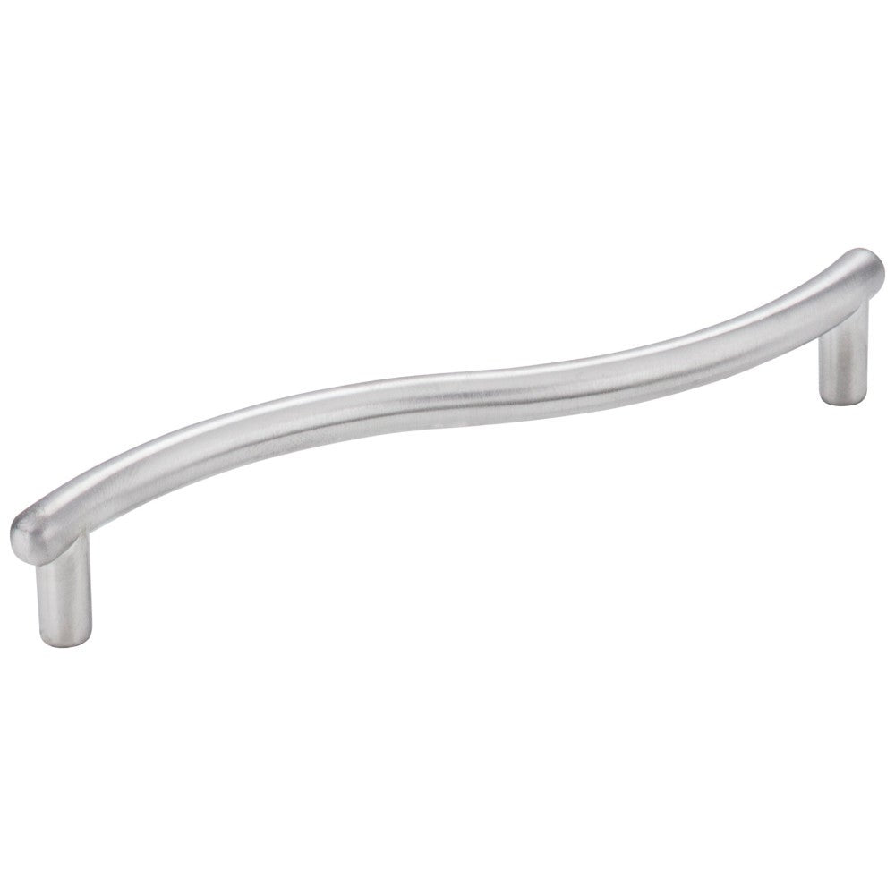 Hardware Resources 128 mm Center-to-Center Brushed Brass Wavy Capri Cabinet Pull