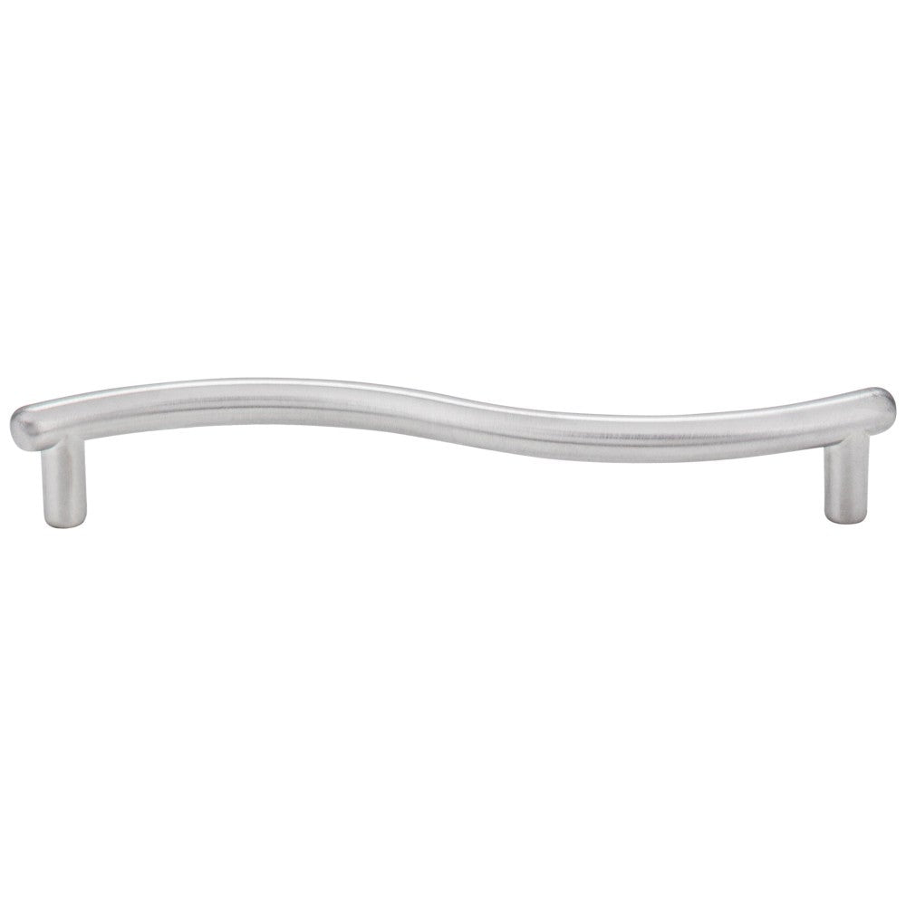 Hardware Resources 128 mm Center-to-Center Brushed Brass Wavy Capri Cabinet Pull