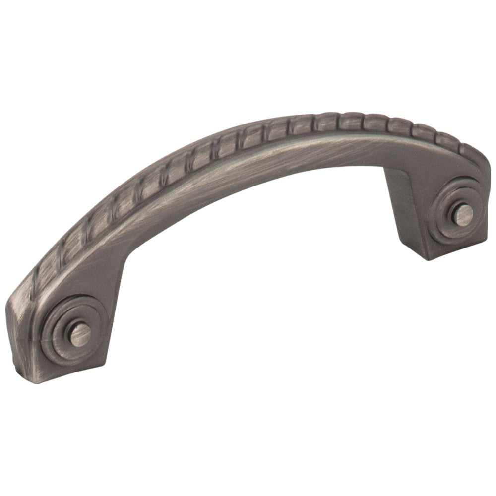 3" Center-to-Center Satin Nickel Rope Rhodes Cabinet Pull
