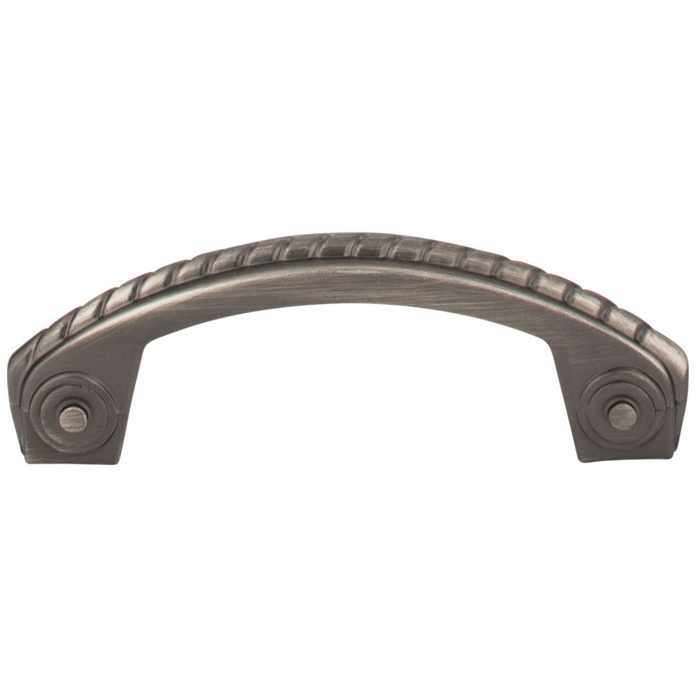 3" Center-to-Center Satin Nickel Rope Rhodes Cabinet Pull