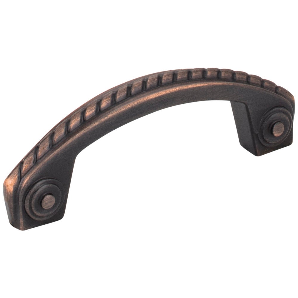 3" Center-to-Center Satin Nickel Rope Rhodes Cabinet Pull