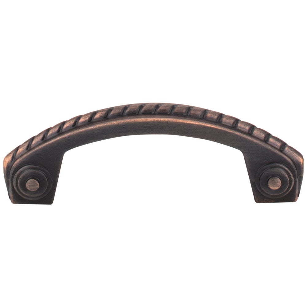 3" Center-to-Center Satin Nickel Rope Rhodes Cabinet Pull