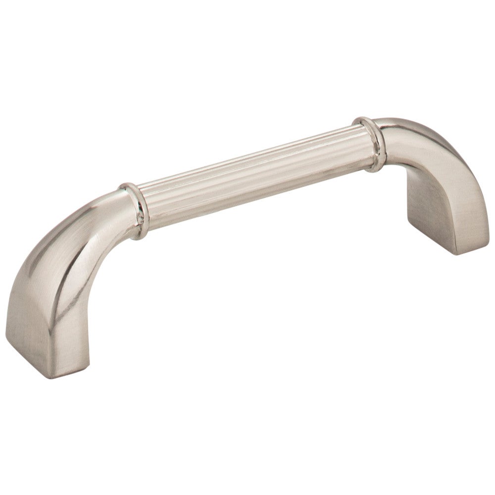 Hardware Resources 3" Center-to-Center Satin Nickel Cordova Cabinet Pull