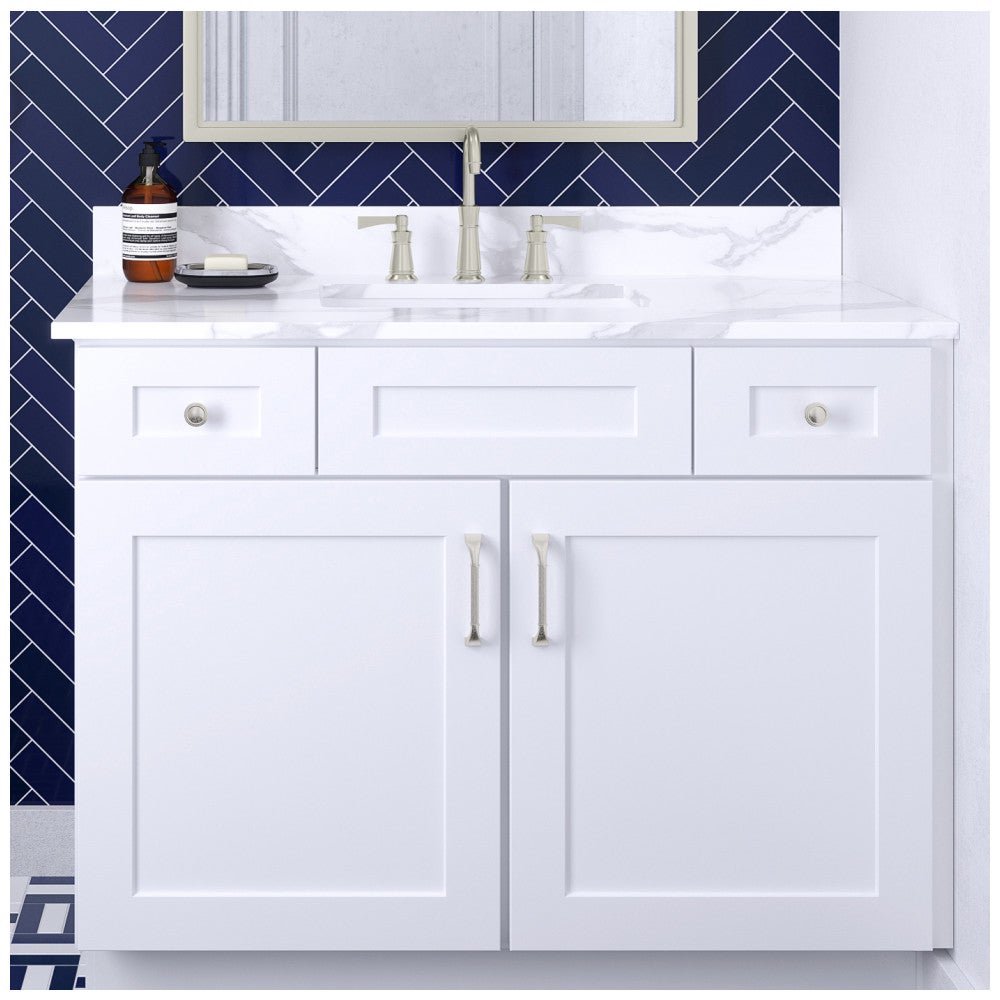 Hardware Resources 3" Center-to-Center Satin Nickel Cordova Cabinet Pull