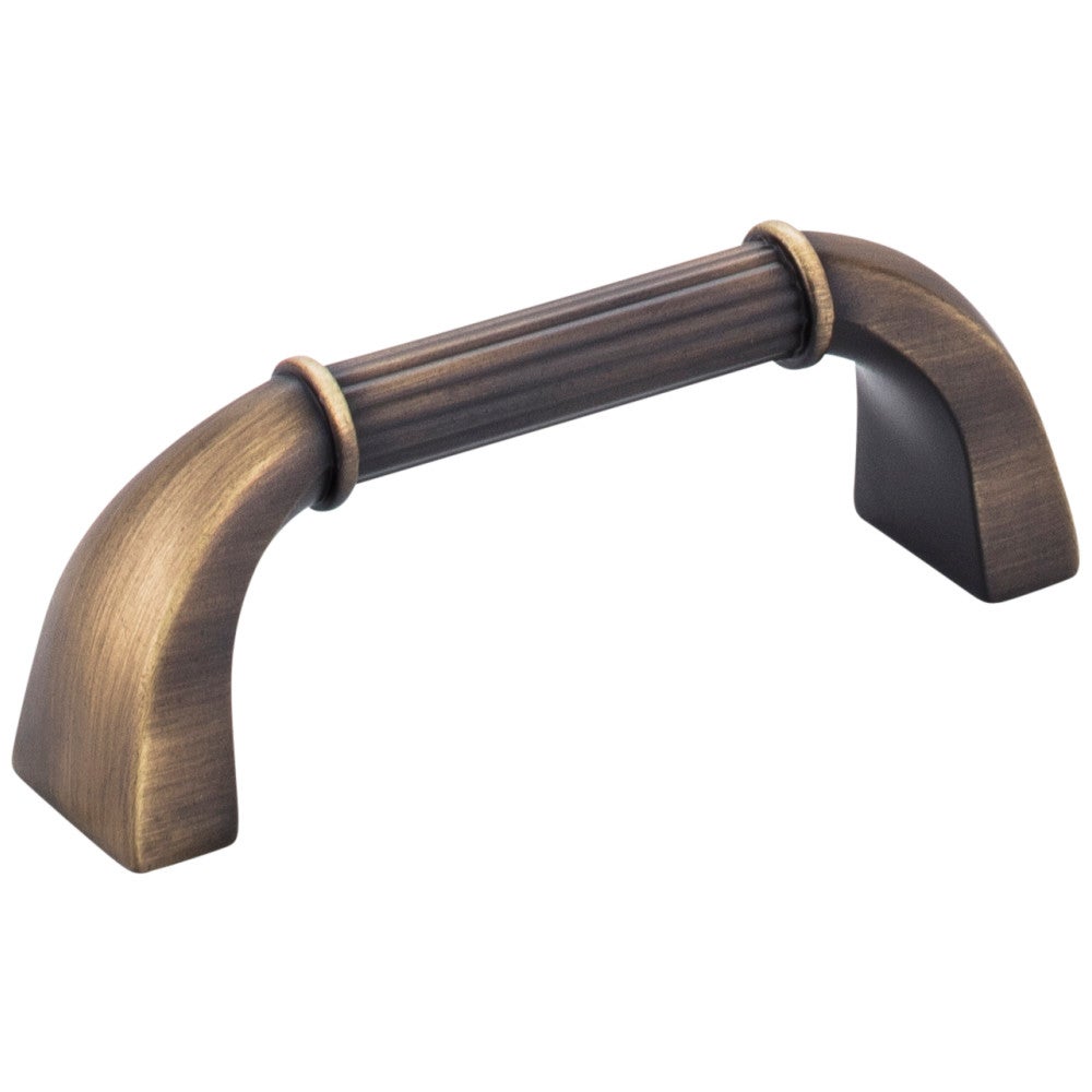 Hardware Resources 3" Center-to-Center Satin Nickel Cordova Cabinet Pull