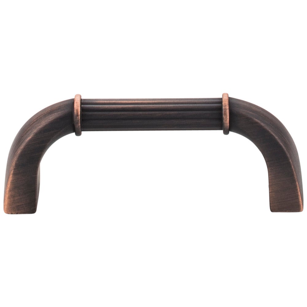 Hardware Resources 3" Center-to-Center Satin Nickel Cordova Cabinet Pull