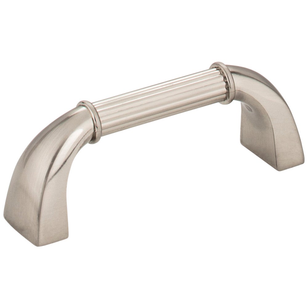 Hardware Resources 3" Center-to-Center Satin Nickel Cordova Cabinet Pull
