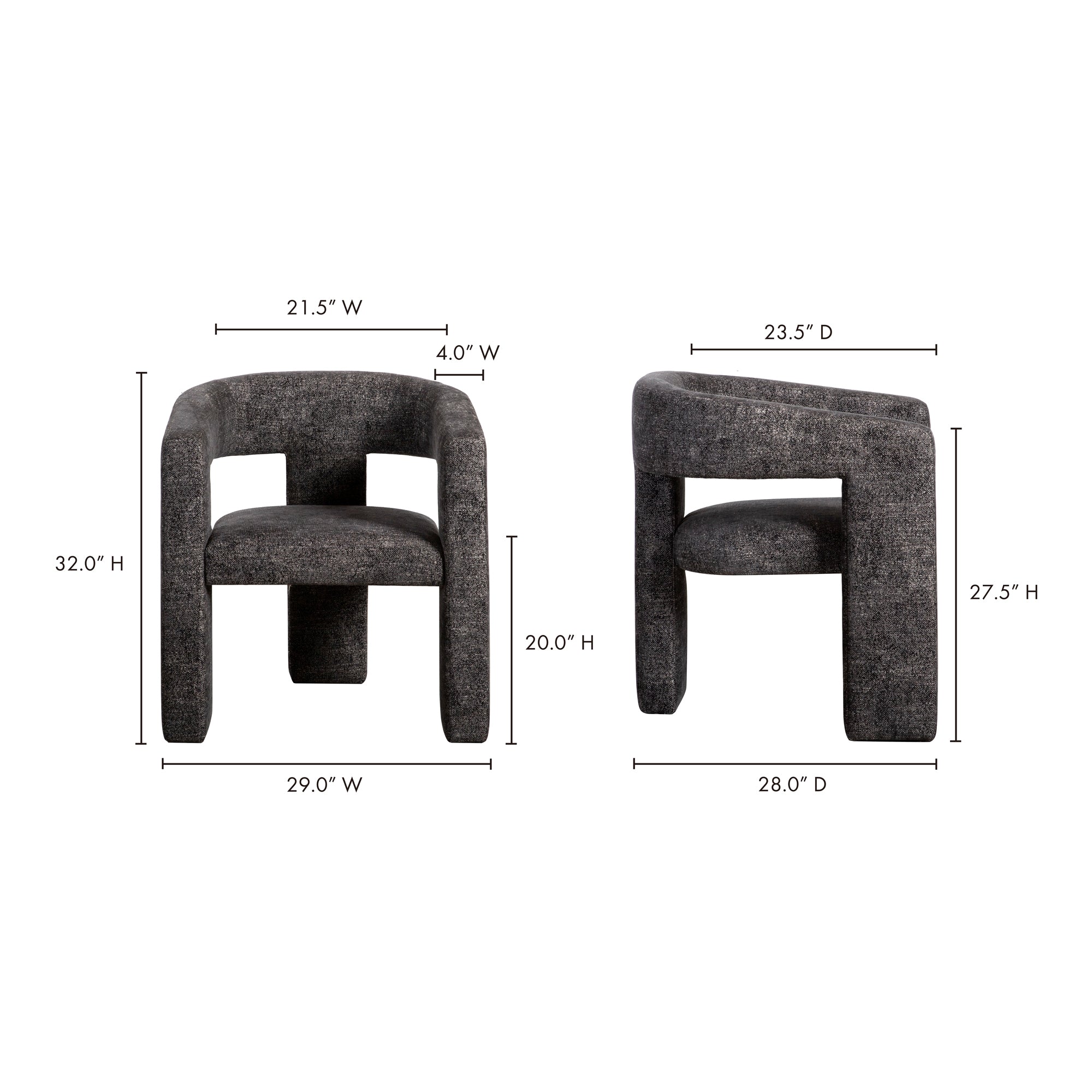 Moes Elo Chair Black ZT-1032-02