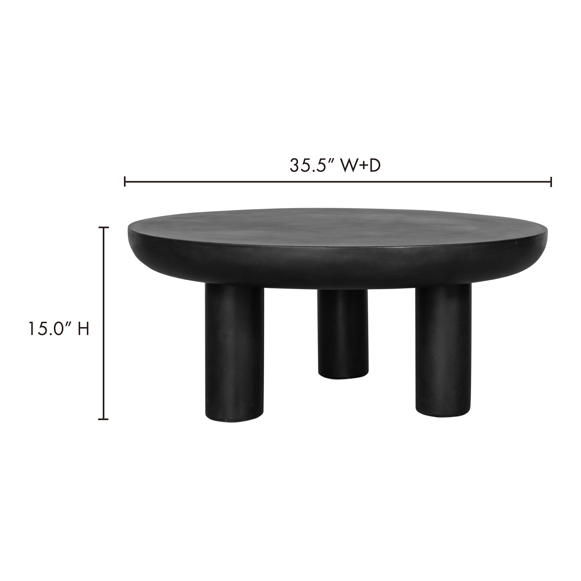 Moes Rocca Coffee Table Black ZT-1035-02-0