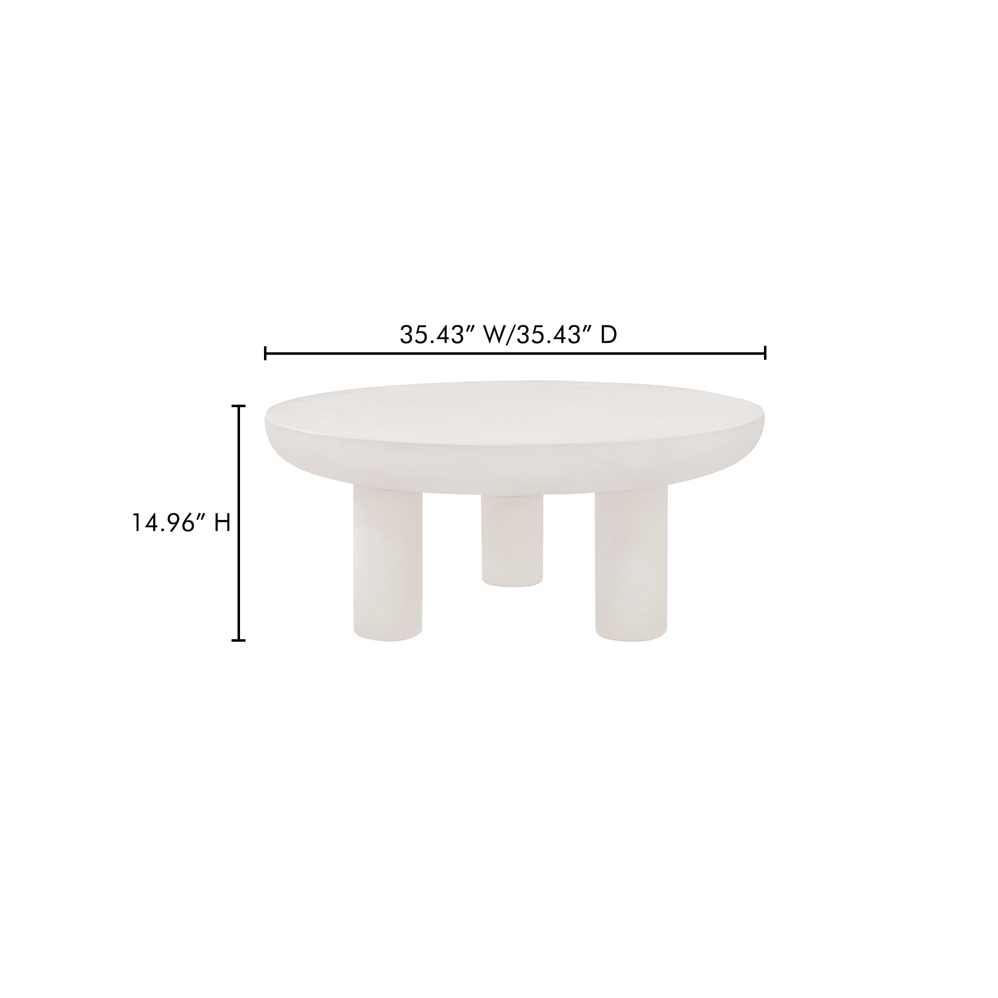 Moes Rocca Coffee Table Cream ZT-1035-05-0