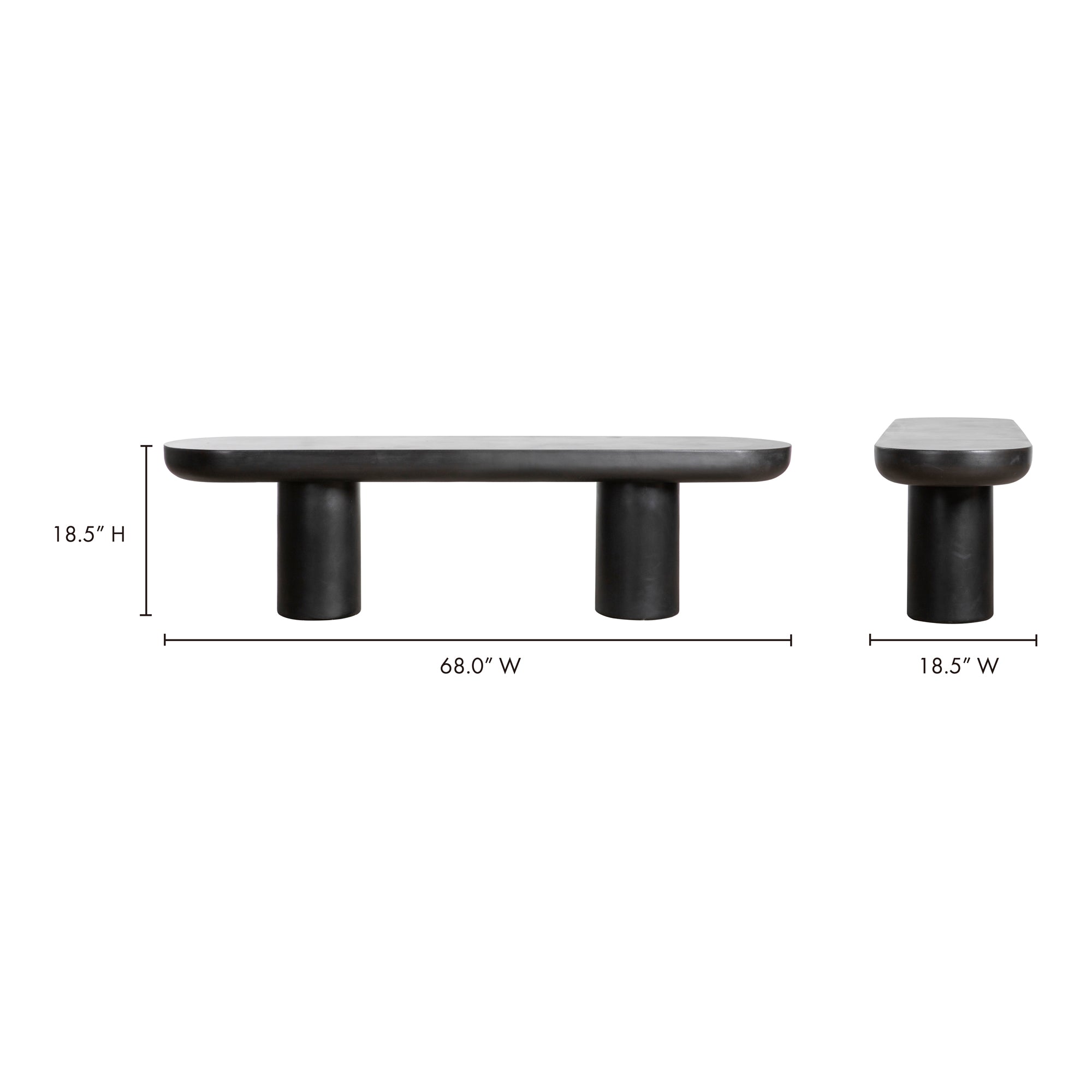 Moes Rocca Bench Black ZT-1037-02-0