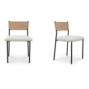Moes Foley Dining Chair White Set Of Two ZT-1045-18
