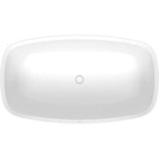 Duravit Aurena 63'' x 35 3/8'' Oval Freestanding Bathtub in Matte White Acrylic with Center Drain, Drain Included