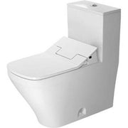 Duravit DuraStyle 1.32/0.92 GPF Dual Flush Elongated One Piece Toilet in White, Top Push Button Flush - Seat Included